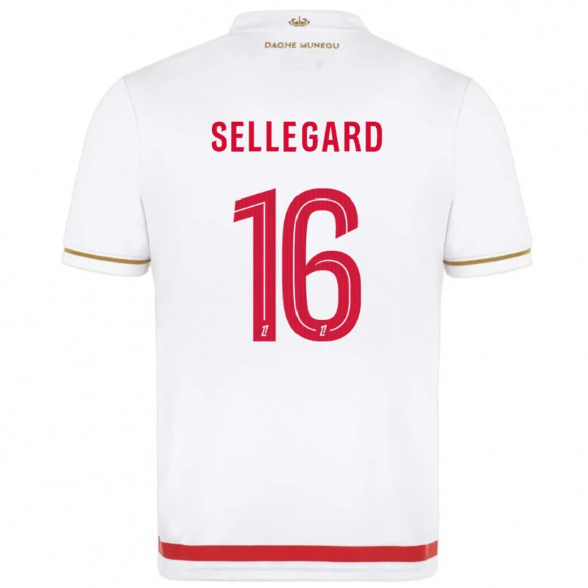Danxen Mujer Camiseta Alexander Sellegard #16 Rojo Blanco 1ª Equipación 2025/26 La Camisa