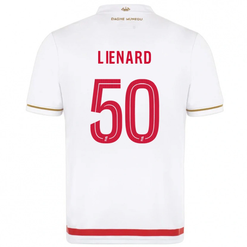 Danxen Mujer Camiseta Yann Lienard #50 Rojo Blanco 1ª Equipación 2025/26 La Camisa
