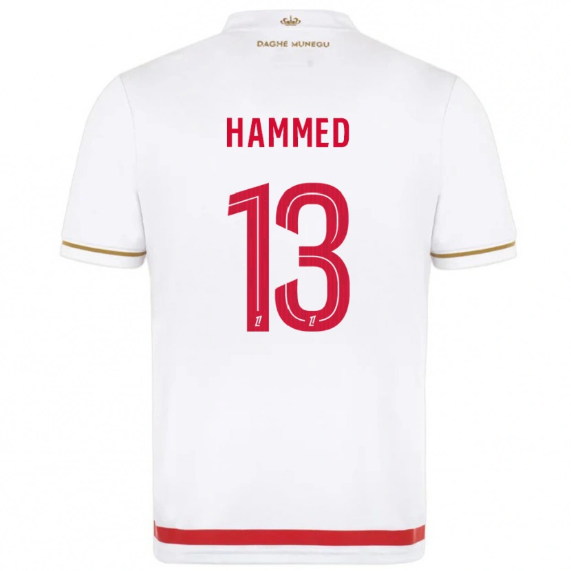 Danxen Mujer Camiseta Maher Hammed #13 Rojo Blanco 1ª Equipación 2025/26 La Camisa