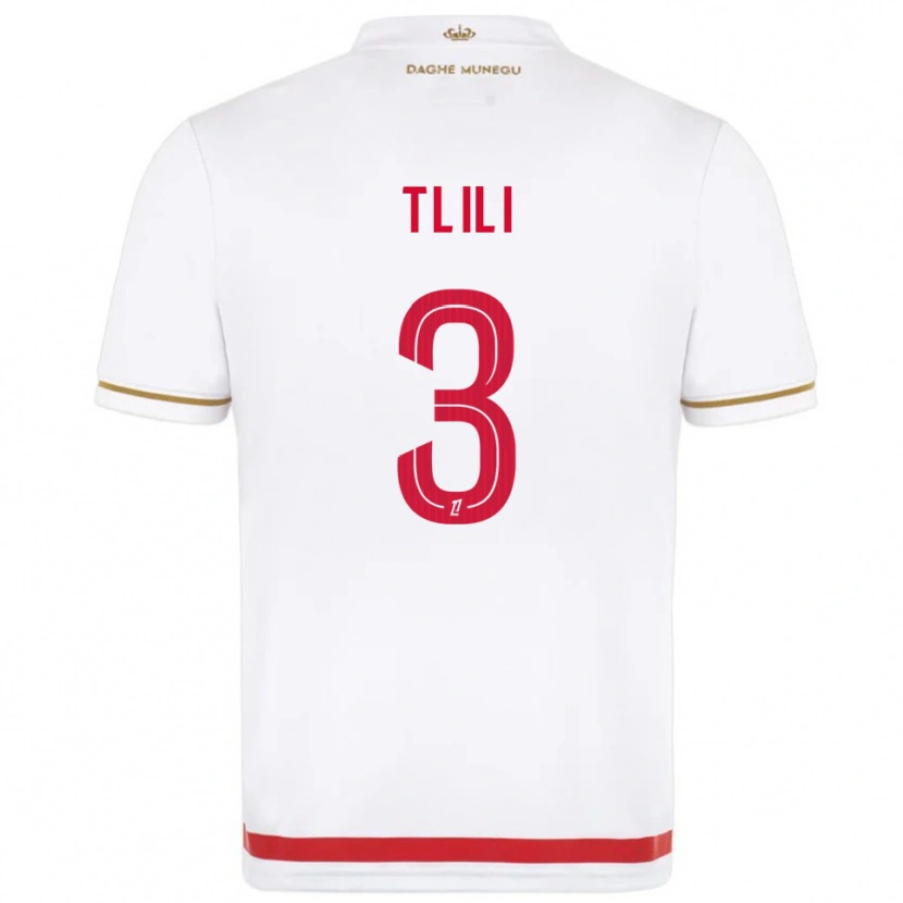 Danxen Mujer Camiseta Mehdi Tlili #3 Rojo Blanco 1ª Equipación 2025/26 La Camisa