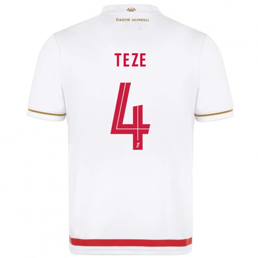 Danxen Mujer Camiseta Jordan Teze #4 Rojo Blanco 1ª Equipación 2025/26 La Camisa