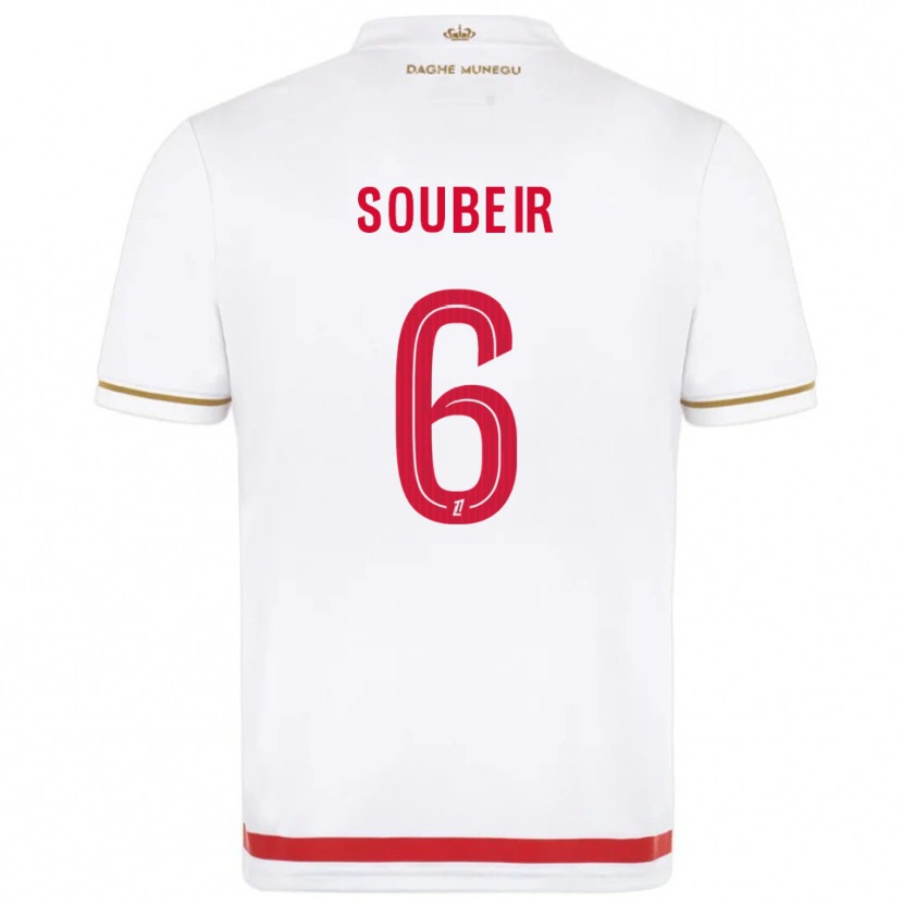 Danxen Mujer Camiseta Anis Soubeir #6 Rojo Blanco 1ª Equipación 2025/26 La Camisa