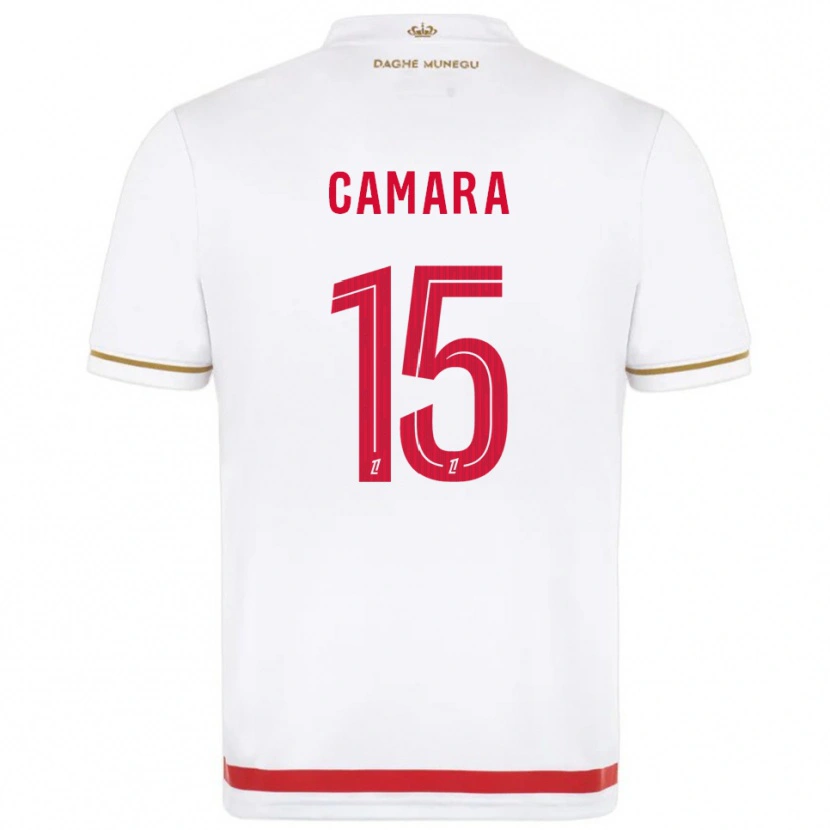 Danxen Mujer Camiseta Lamine Camara #15 Rojo Blanco 1ª Equipación 2025/26 La Camisa