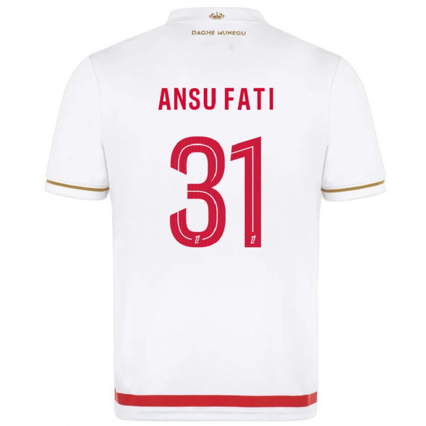Danxen Mujer Camiseta Ansu Fati #31 Rojo Blanco 1ª Equipación 2025/26 La Camisa