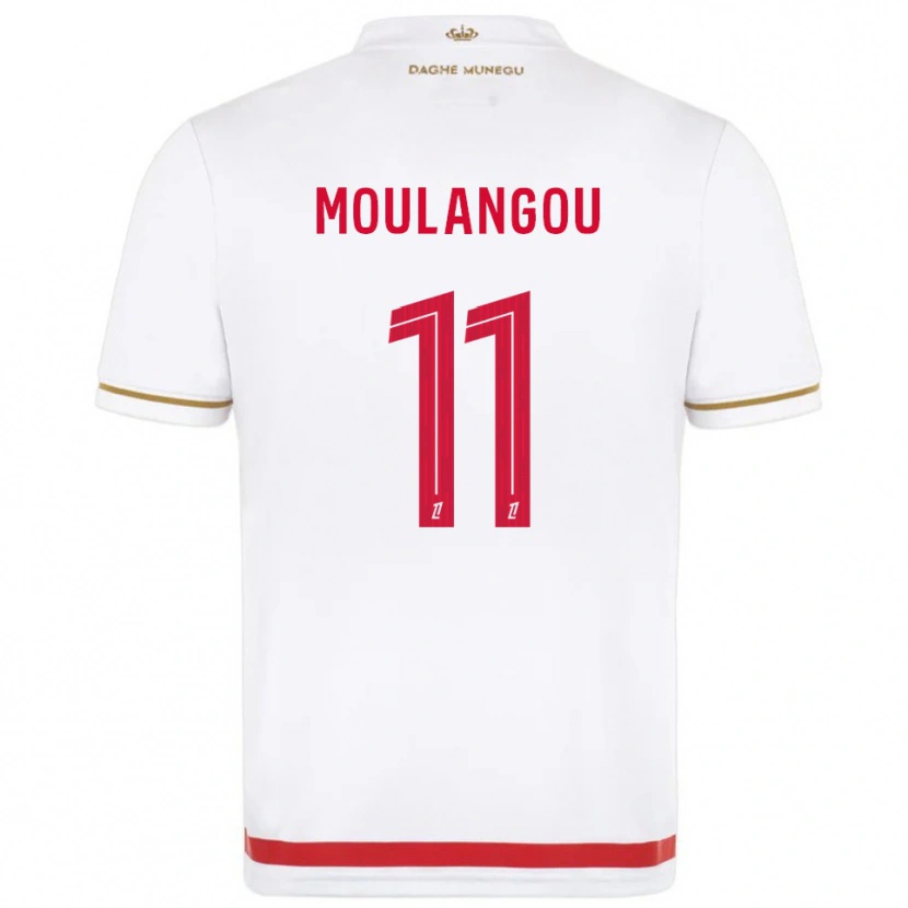 Danxen Mujer Camiseta Kenan Moulangou #11 Rojo Blanco 1ª Equipación 2025/26 La Camisa