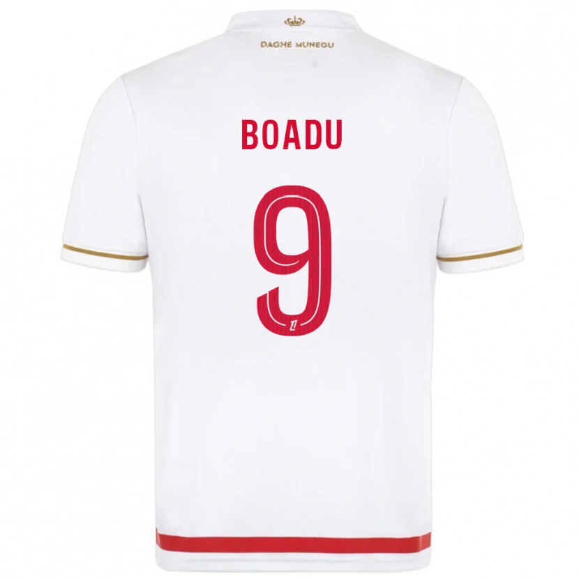 Danxen Mujer Camiseta Myron Boadu #9 Rojo Blanco 1ª Equipación 2025/26 La Camisa