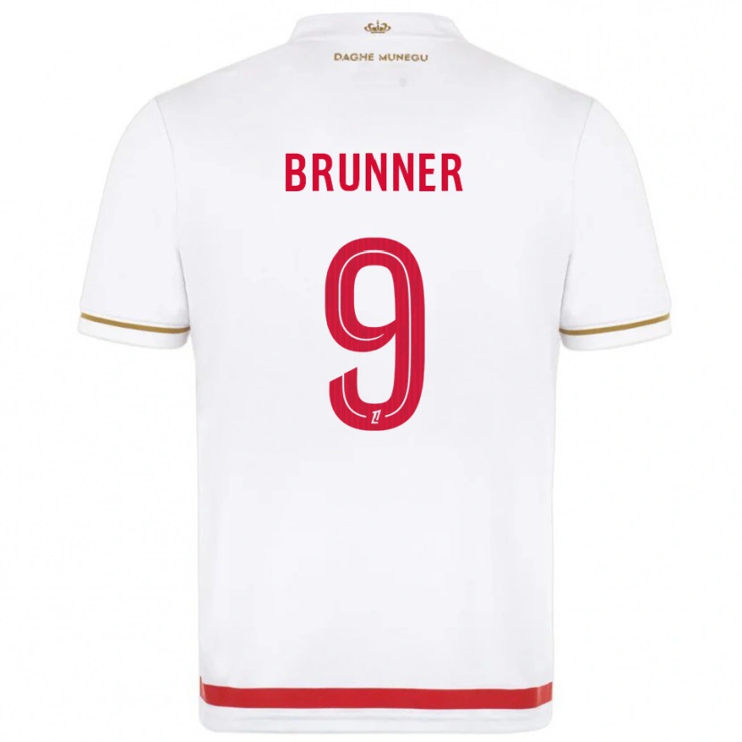 Danxen Mujer Camiseta Paris Brunner #9 Rojo Blanco 1ª Equipación 2025/26 La Camisa