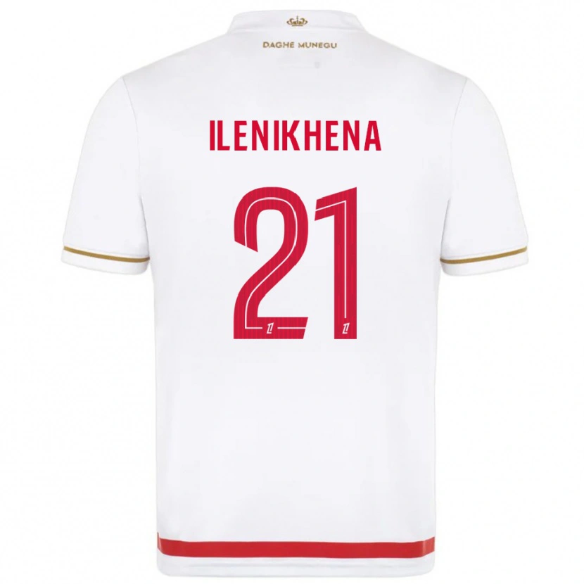 Danxen Mujer Camiseta George Ilenikhena #21 Rojo Blanco 1ª Equipación 2025/26 La Camisa