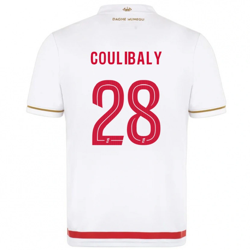Danxen Mujer Camiseta Mamadou Coulibaly #28 Rojo Blanco 1ª Equipación 2025/26 La Camisa