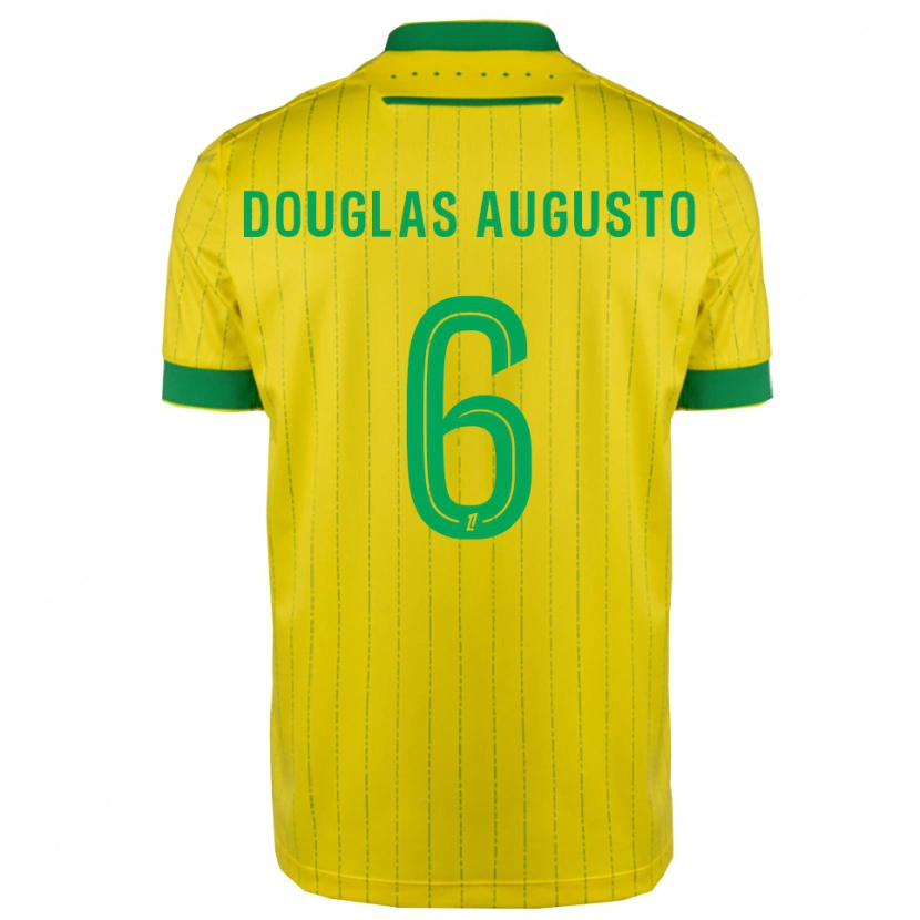 Danxen Mujer Camiseta Douglas Augusto #6 Amarillo Verde 1ª Equipación 2025/26 La Camisa