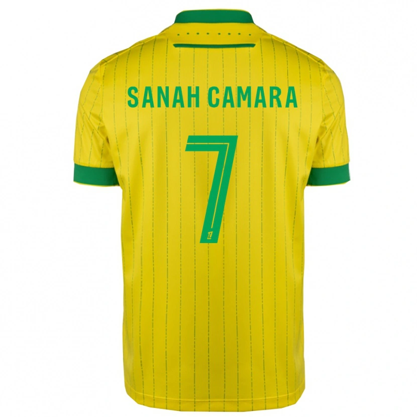 Danxen Mujer Camiseta Sanah Camara #7 Amarillo Verde 1ª Equipación 2025/26 La Camisa