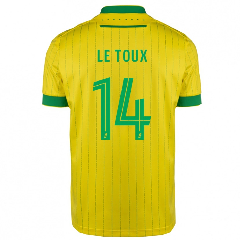 Danxen Mujer Camiseta Many Le Toux #14 Amarillo Verde 1ª Equipación 2025/26 La Camisa
