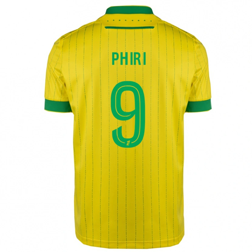 Danxen Mujer Camiseta Samiah Phiri #9 Amarillo Verde 1ª Equipación 2025/26 La Camisa