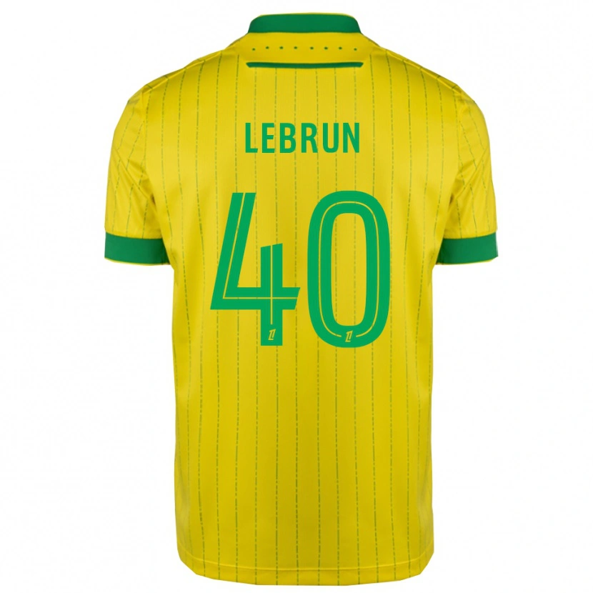 Danxen Mujer Camiseta Lisa Lebrun #40 Amarillo Verde 1ª Equipación 2025/26 La Camisa