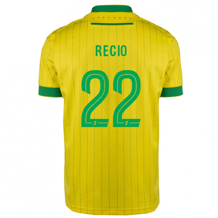 Danxen Mujer Camiseta Andrea Recio #22 Amarillo Verde 1ª Equipación 2025/26 La Camisa