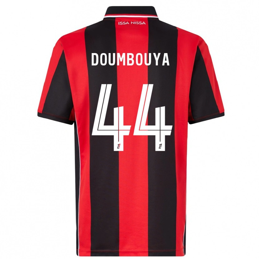 Danxen Mujer Camiseta Amidou Doumbouya #44 Rojo Negro 1ª Equipación 2025/26 La Camisa