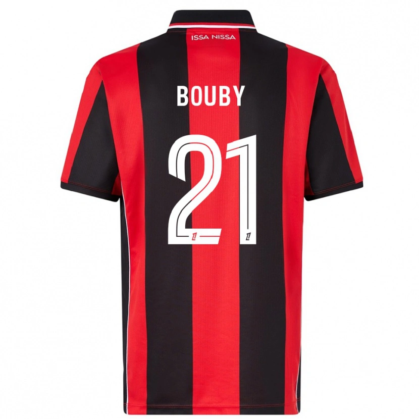 Danxen Mujer Camiseta Coline Bouby #21 Rojo Negro 1ª Equipación 2025/26 La Camisa