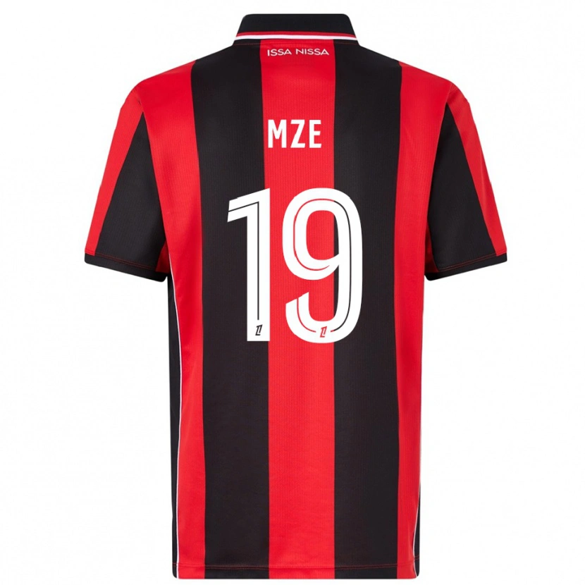 Danxen Mujer Camiseta Yrma Mze Issa #19 Rojo Negro 1ª Equipación 2025/26 La Camisa