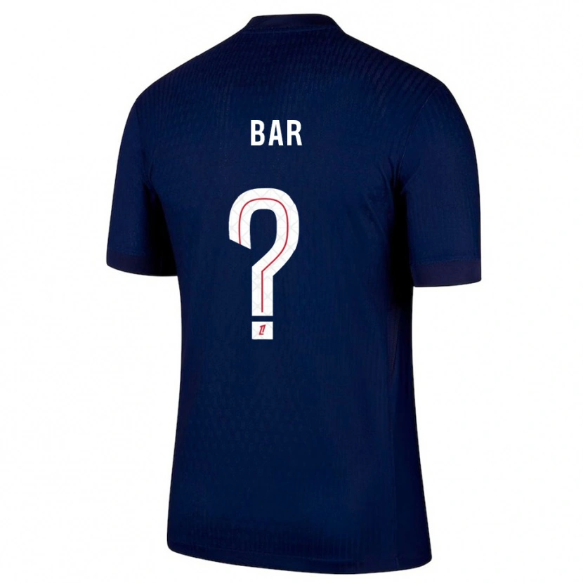 Danxen Mujer Camiseta Arthur Bar #0 Azul Marino Rojo 1ª Equipación 2025/26 La Camisa