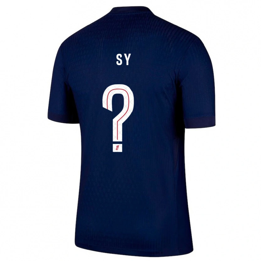 Danxen Mujer Camiseta Bocar Sy #0 Azul Marino Rojo 1ª Equipación 2025/26 La Camisa