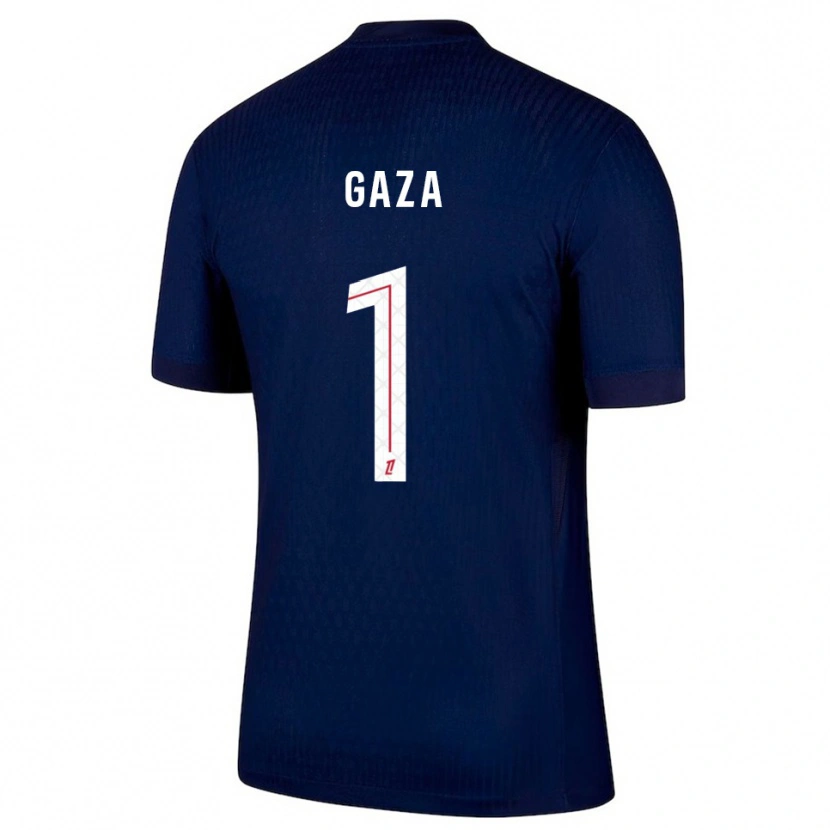 Danxen Mujer Camiseta Johnny Gaza #1 Azul Marino Rojo 1ª Equipación 2025/26 La Camisa