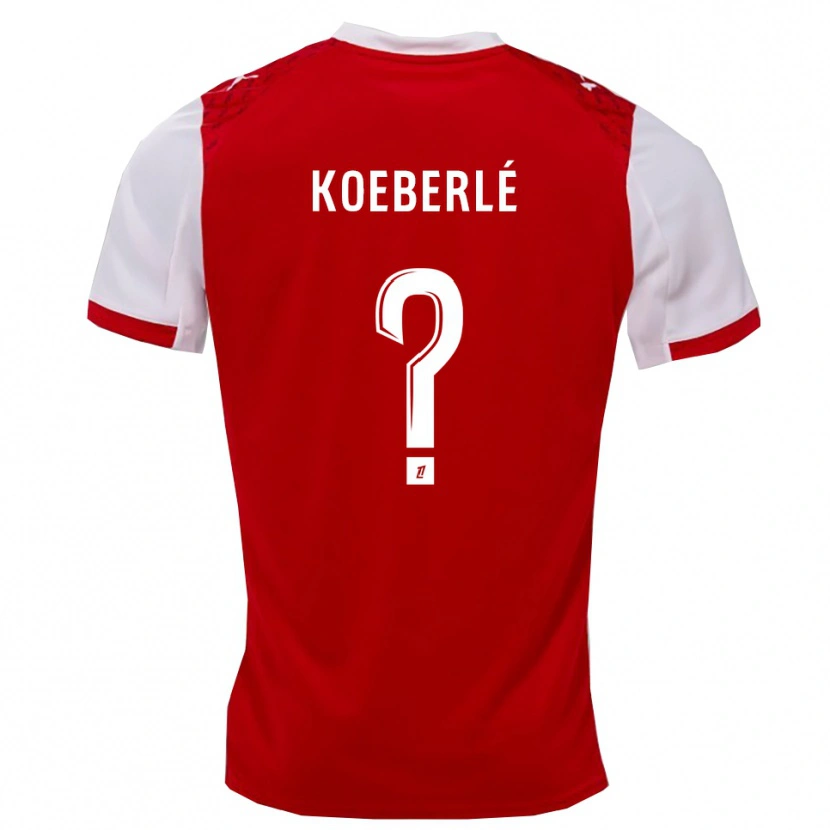 Danxen Mujer Camiseta Samuel Koeberlé #0 Rojo Blanco 1ª Equipación 2025/26 La Camisa
