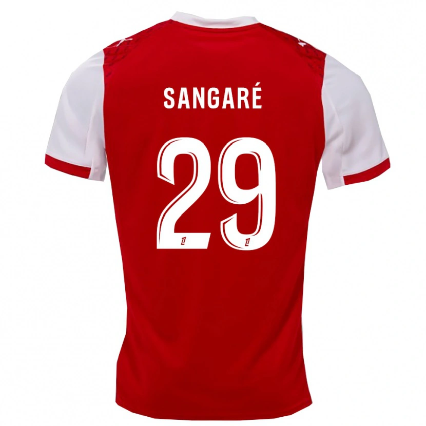 Danxen Mujer Camiseta Hawa Sangaré #29 Rojo Blanco 1ª Equipación 2025/26 La Camisa