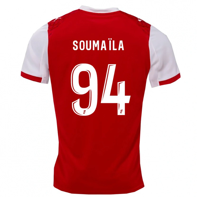 Danxen Mujer Camiseta Soumaïla Sylla #94 Rojo Blanco 1ª Equipación 2025/26 La Camisa