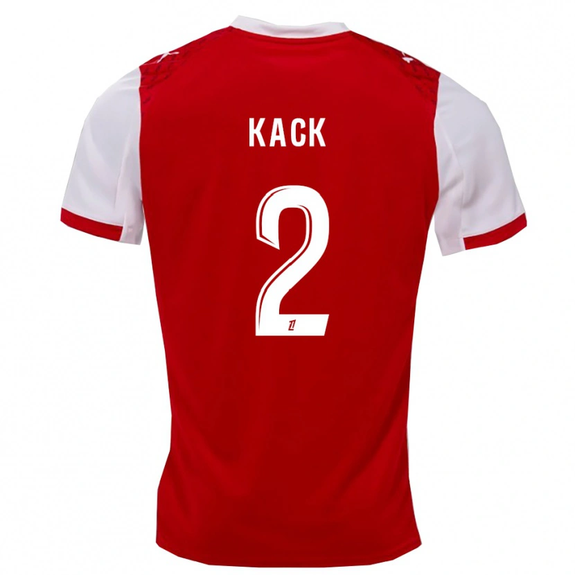 Danxen Mujer Camiseta Mathilde Kack #2 Rojo Blanco 1ª Equipación 2025/26 La Camisa