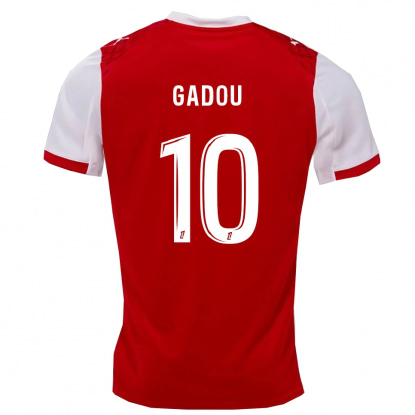 Danxen Mujer Camiseta Arone Gadou #10 Rojo Blanco 1ª Equipación 2025/26 La Camisa