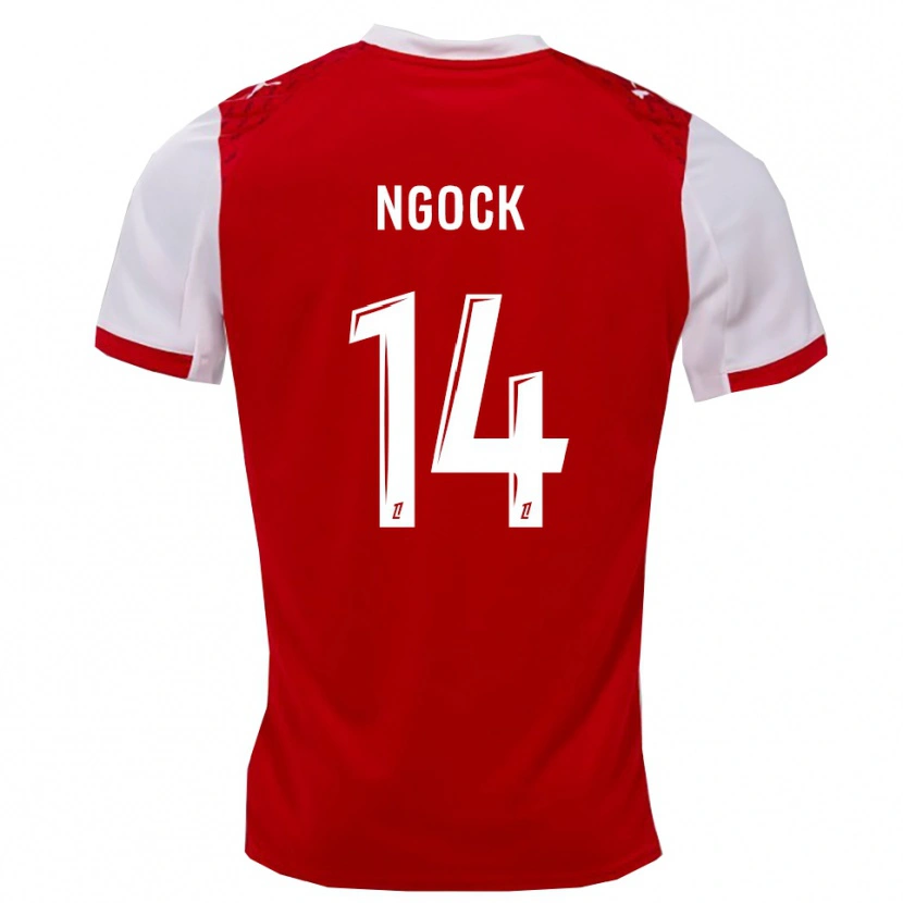 Danxen Mujer Camiseta Monique Ngock #14 Rojo Blanco 1ª Equipación 2025/26 La Camisa