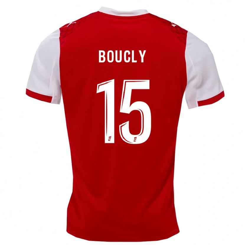 Danxen Mujer Camiseta Maïté Boucly #15 Rojo Blanco 1ª Equipación 2025/26 La Camisa