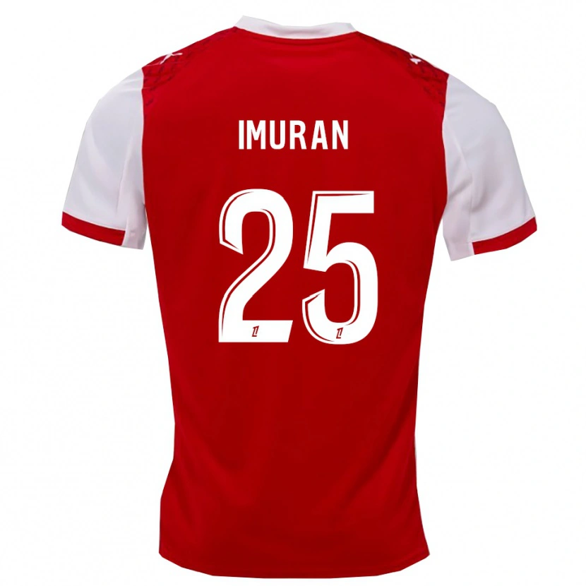 Danxen Mujer Camiseta Rofiat Adenike Imuran #25 Rojo Blanco 1ª Equipación 2025/26 La Camisa