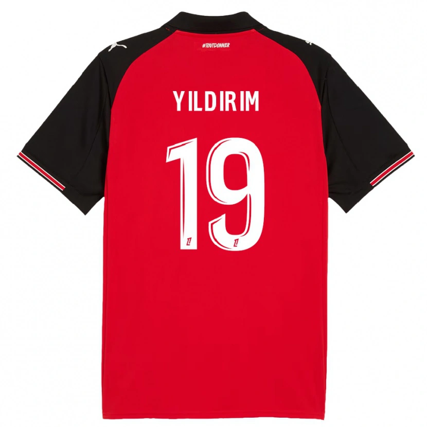 Danxen Mujer Camiseta Bertuğ Yıldırım #19 Rojo Negro 1ª Equipación 2025/26 La Camisa