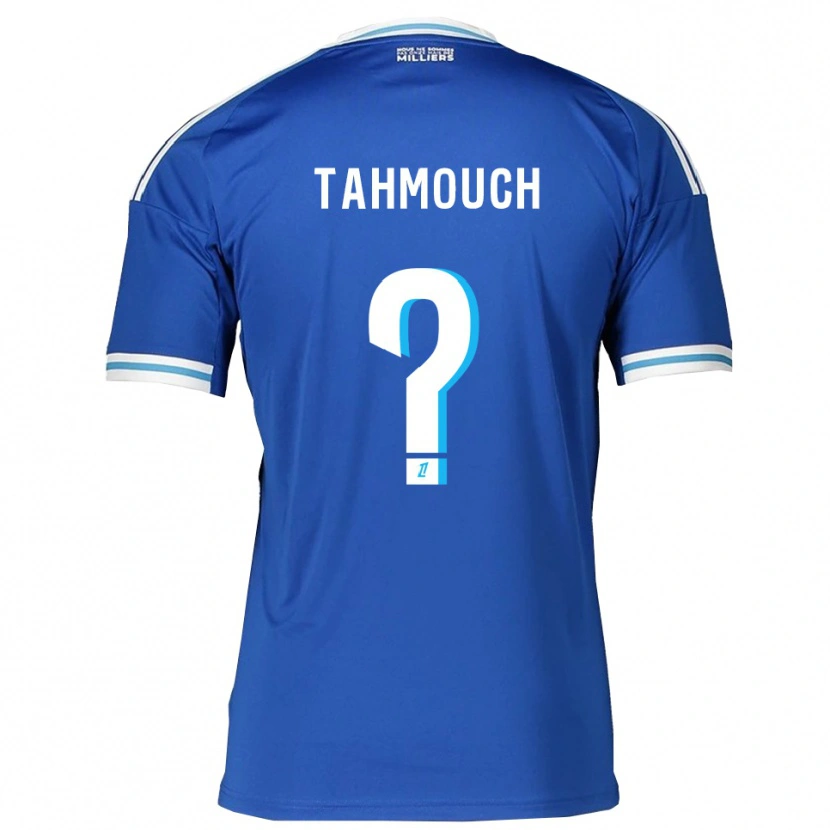 Danxen Mujer Camiseta Mathieu Tahmouch #0 Azul Blanco 1ª Equipación 2025/26 La Camisa