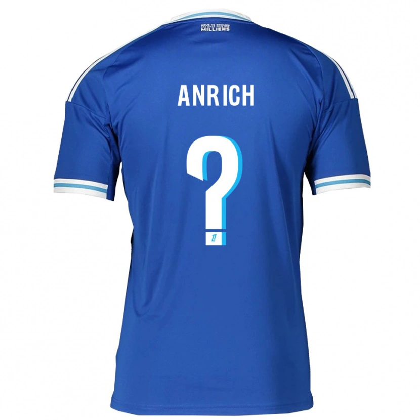 Danxen Mujer Camiseta Melchior Anrich #0 Azul Blanco 1ª Equipación 2025/26 La Camisa