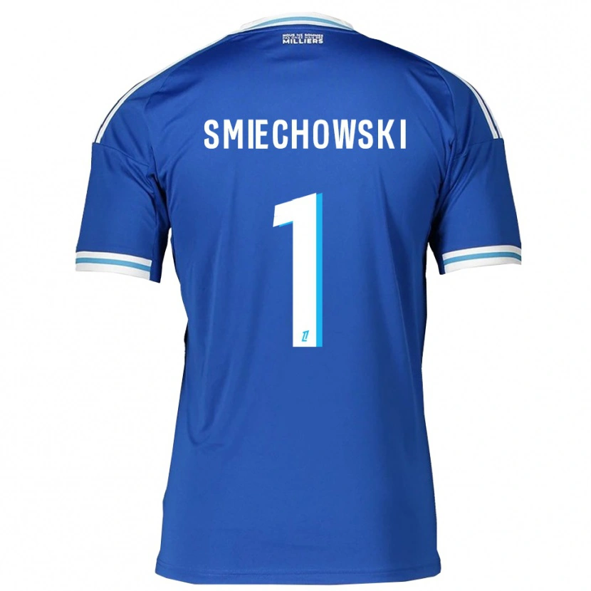 Danxen Mujer Camiseta Artur Smiechowski #1 Azul Blanco 1ª Equipación 2025/26 La Camisa