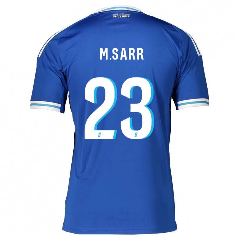 Danxen Mujer Camiseta Mamadou Sarr #23 Azul Blanco 1ª Equipación 2025/26 La Camisa