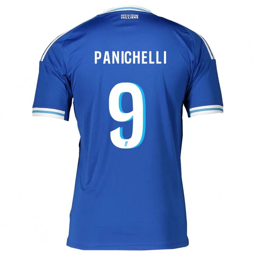 Danxen Mujer Camiseta Joaquín Panichelli #9 Azul Blanco 1ª Equipación 2025/26 La Camisa