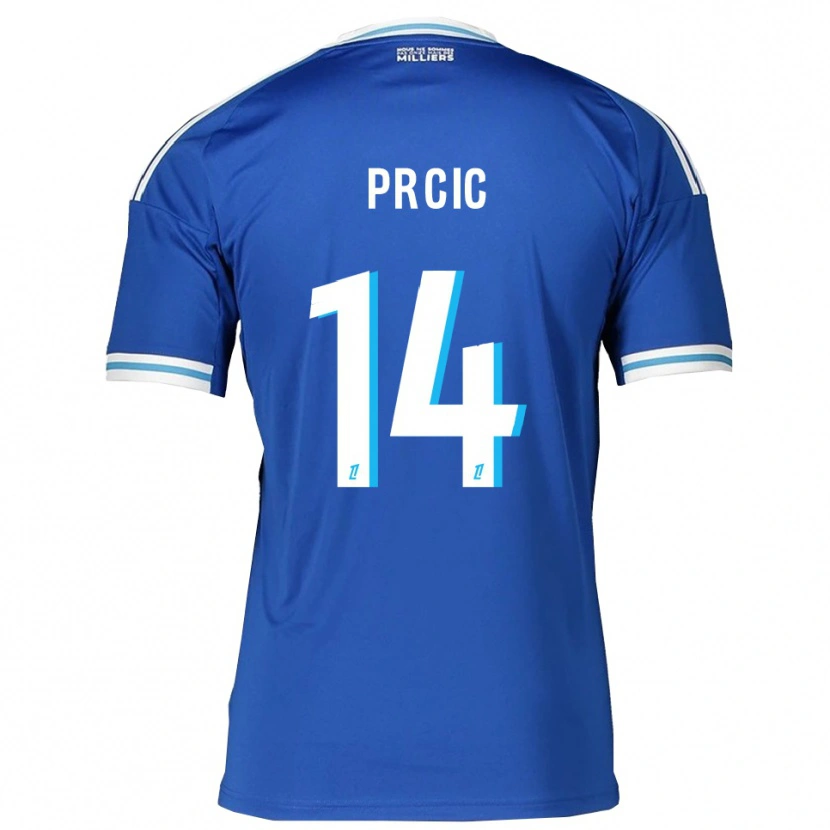 Danxen Mujer Camiseta Sanjin Prcic #14 Azul Blanco 1ª Equipación 2025/26 La Camisa