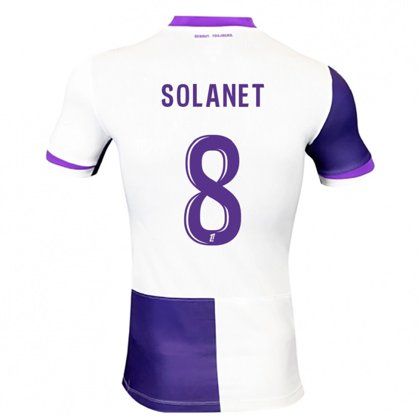Danxen Mujer Camiseta Tatiana Solanet #8 Morado Blanco 1ª Equipación 2025/26 La Camisa