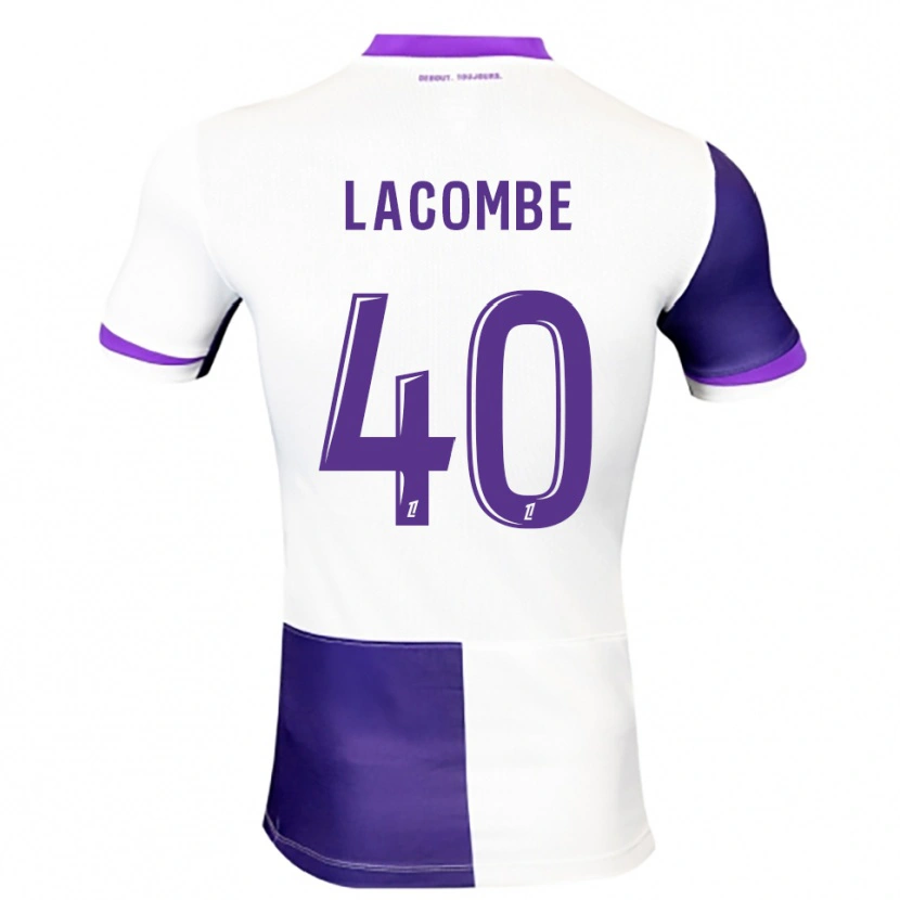 Danxen Mujer Camiseta Justin Lacombe #40 Morado Blanco 1ª Equipación 2025/26 La Camisa