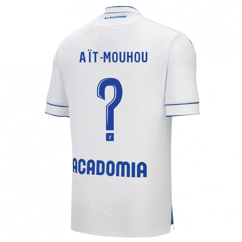 Danxen Mujer Camiseta Chaïma Aït-Mouhou #0 Blanco Azul 1ª Equipación 2025/26 La Camisa