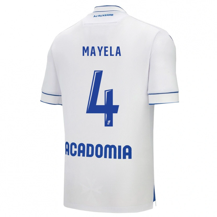 Danxen Mujer Camiseta Victor Mayela #4 Blanco Azul 1ª Equipación 2025/26 La Camisa