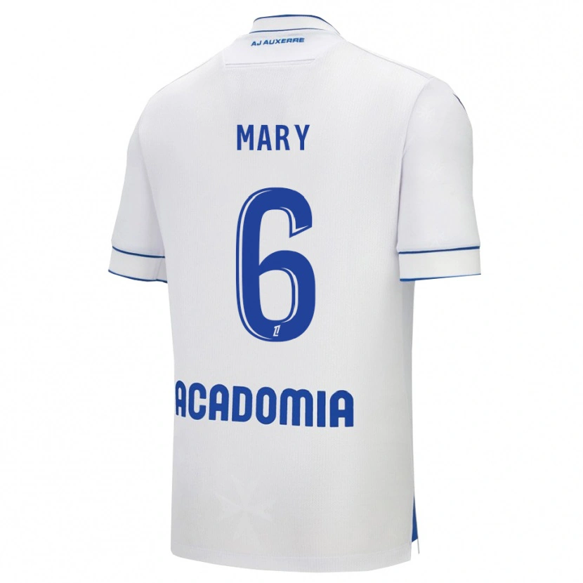 Danxen Mujer Camiseta Théo Mary #6 Blanco Azul 1ª Equipación 2025/26 La Camisa