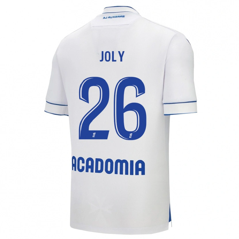 Danxen Mujer Camiseta Paul Joly #26 Blanco Azul 1ª Equipación 2025/26 La Camisa