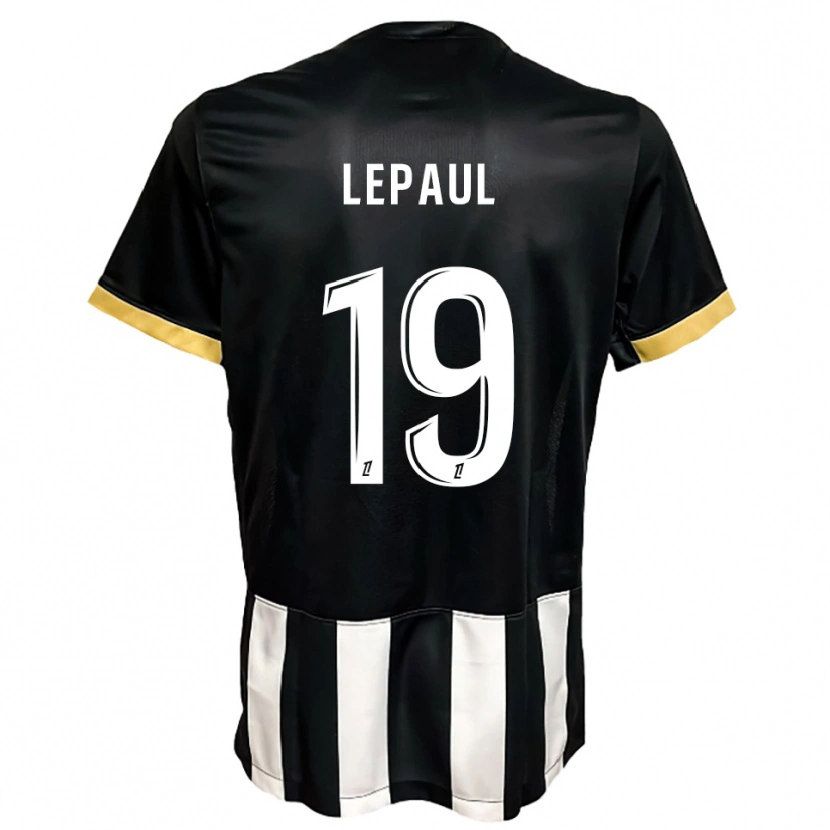 Danxen Mujer Camiseta Estéban Lepaul #19 Negro Blanco 1ª Equipación 2025/26 La Camisa
