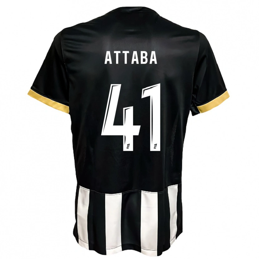 Danxen Mujer Camiseta Sofian Attaba #41 Negro Blanco 1ª Equipación 2025/26 La Camisa