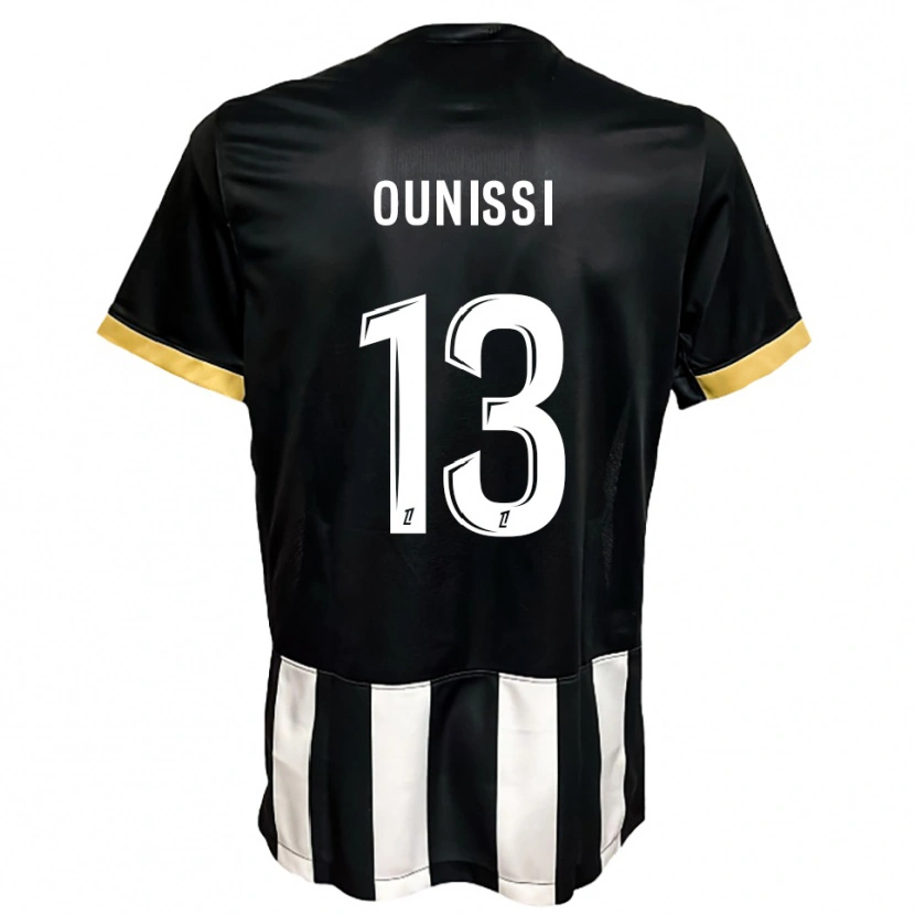 Danxen Mujer Camiseta Ylies Ounissi #13 Negro Blanco 1ª Equipación 2025/26 La Camisa