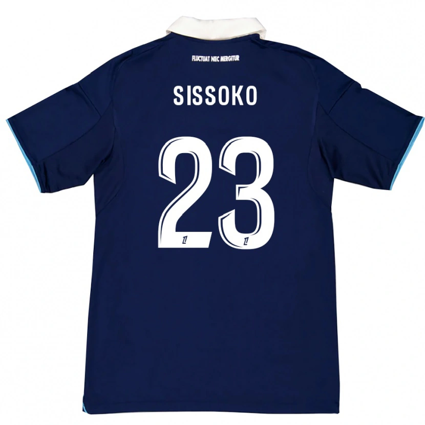 Danxen Mujer Camiseta Teninsoun Sissoko #23 Azul Oscuro Blanco 1ª Equipación 2025/26 La Camisa